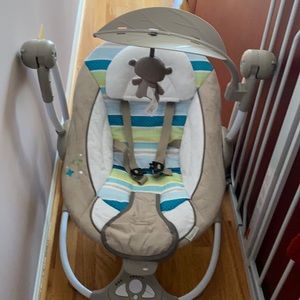 A baby new used baby swing.